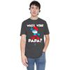 The Smurfs Unisex Adult WhoÂ´S Your Papa Smurf T-Shirt