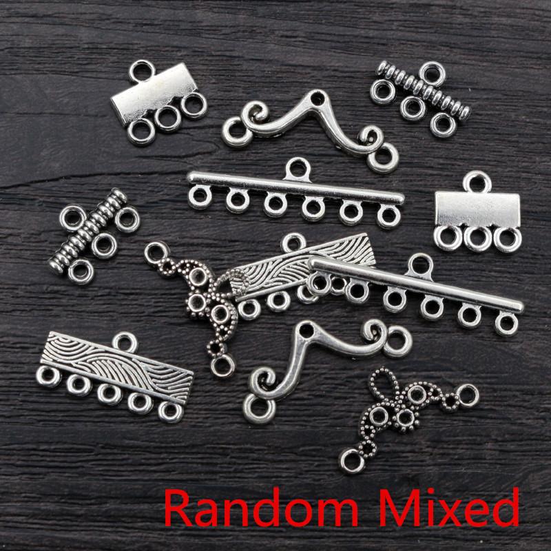 30 Stück Antik Silber Plated Vintage Bar Rechteckig Retro Verbinder Anhänger Anhänger DIY Halskette Schmuckzubehör Zubehör
