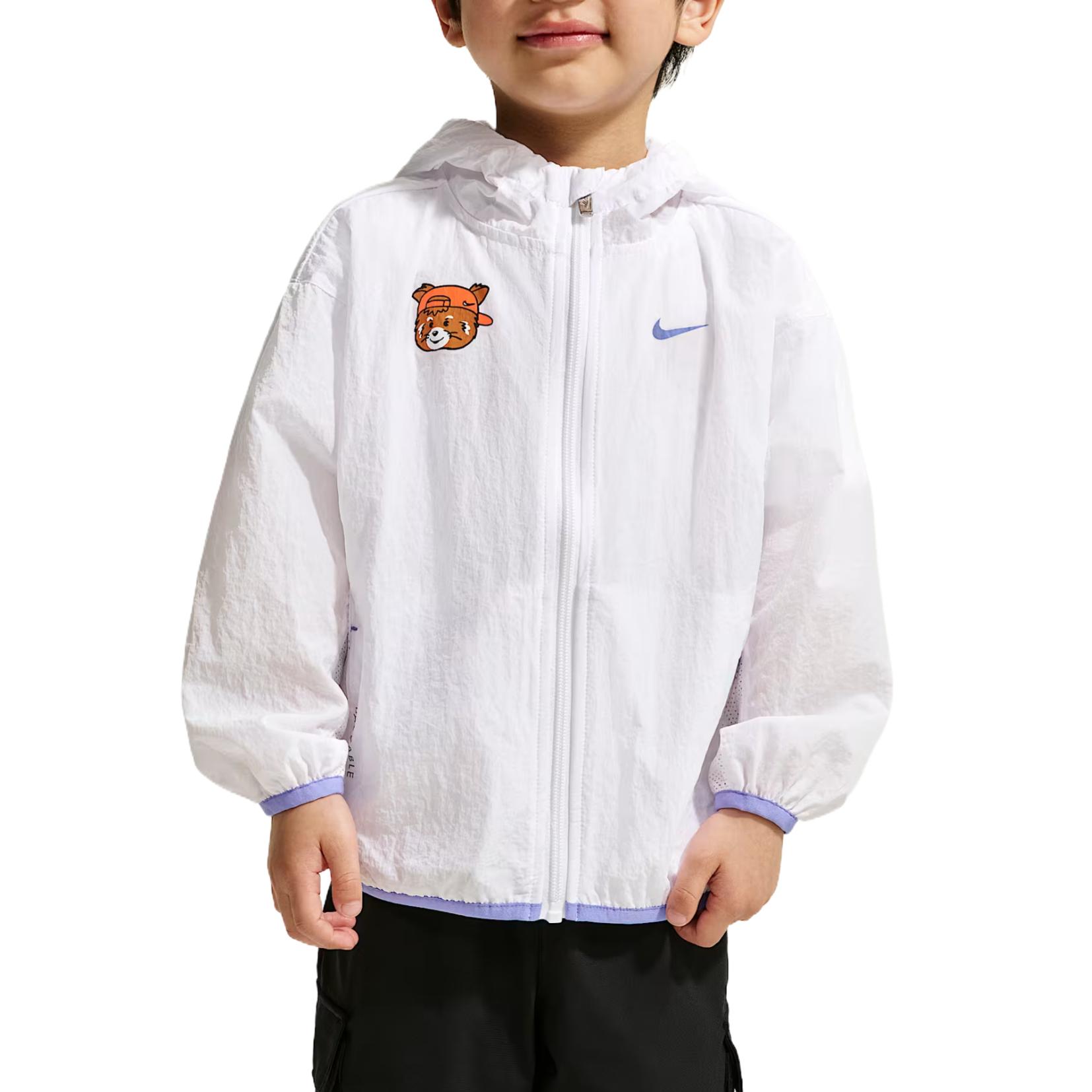 Nike Kids Jackets Hooded Non Detachable Moderate IZ8349-100 2T