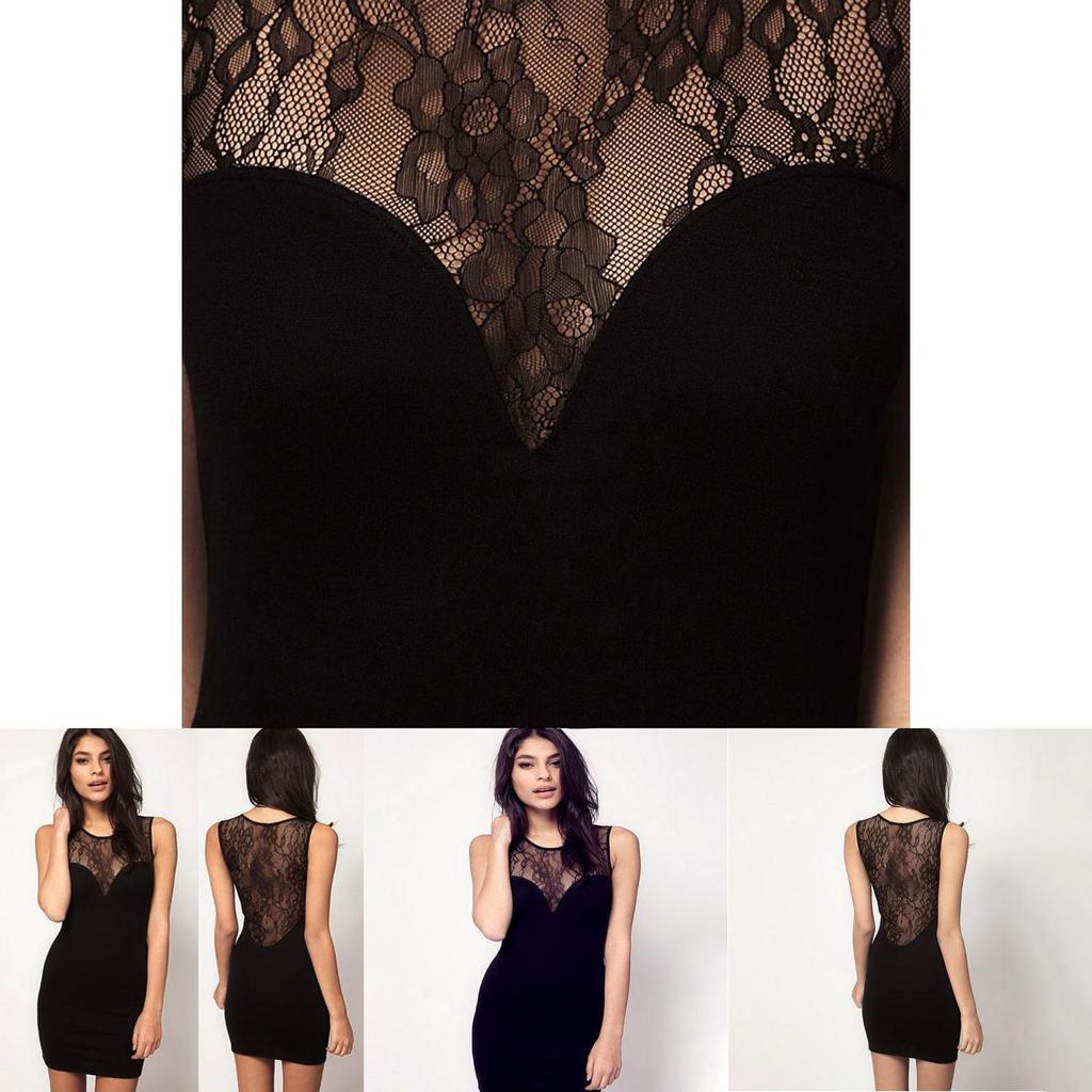 Elegant Woman Fashion Black Lace Dress With Timeless Design And Premium Quality Material