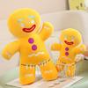 Gingerbread Man Christmas Bedding Super Soft Plush Cuddle Pillow For Christmas Decoration