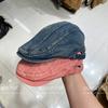 New Retro Personalized Washed Old Stitching Forward Hat Four Seasons Versatile Denim Reverse Cap
