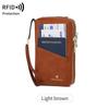 Multi-Functional RFID Anti-Theft Passport Crossbody Bag with Double Zipper