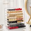Compartments Storage Box Clear Plastic Makeup Cosmetic Stand Holder Lipstick Eyeshadow Blush Palette Organizer New