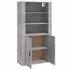 Vidaxl Tall Cabinet, Concrete Grey