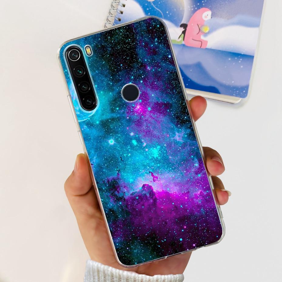 For Xiaomi Redmi Note 8 8T Phone Cases Fashion Painted Soft Silicone Back Cover For Redmi Note 8 Pro Funda Note8 T 8Pro Bumper