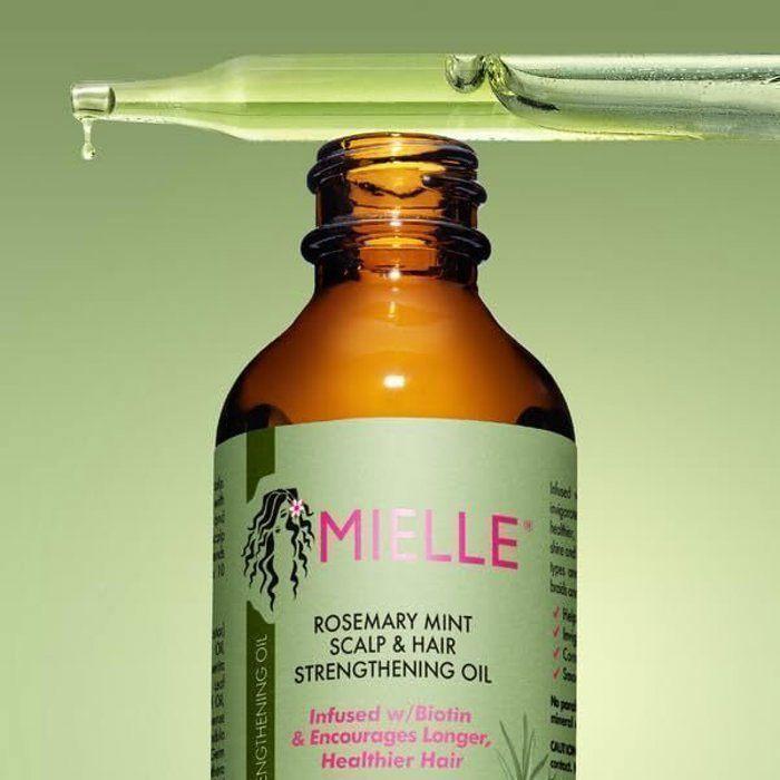 Mielle Huile Fortifiante Pour Cuir chevelu &amp; Cheveux, Romarin à la Menthe - Made in Usa