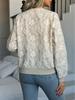 2025 Autumn/Winter European-American Jacquard Zipper Jacket: Loose, Slimming, Casual Top Coat