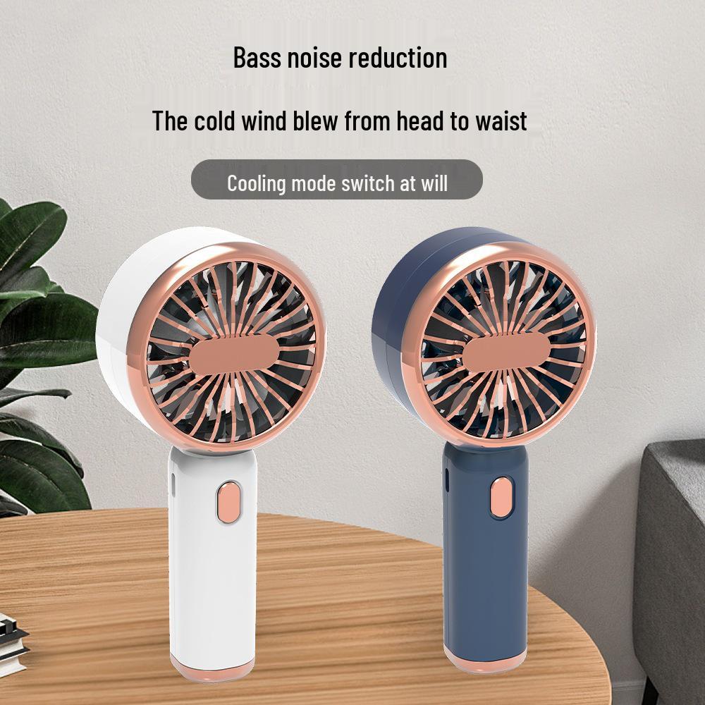 High-Speed USB Fan: Portable Handheld with Digital Display, Strong Wind, Silent Operation, Long Battery Life, Desktop-Friendly.
