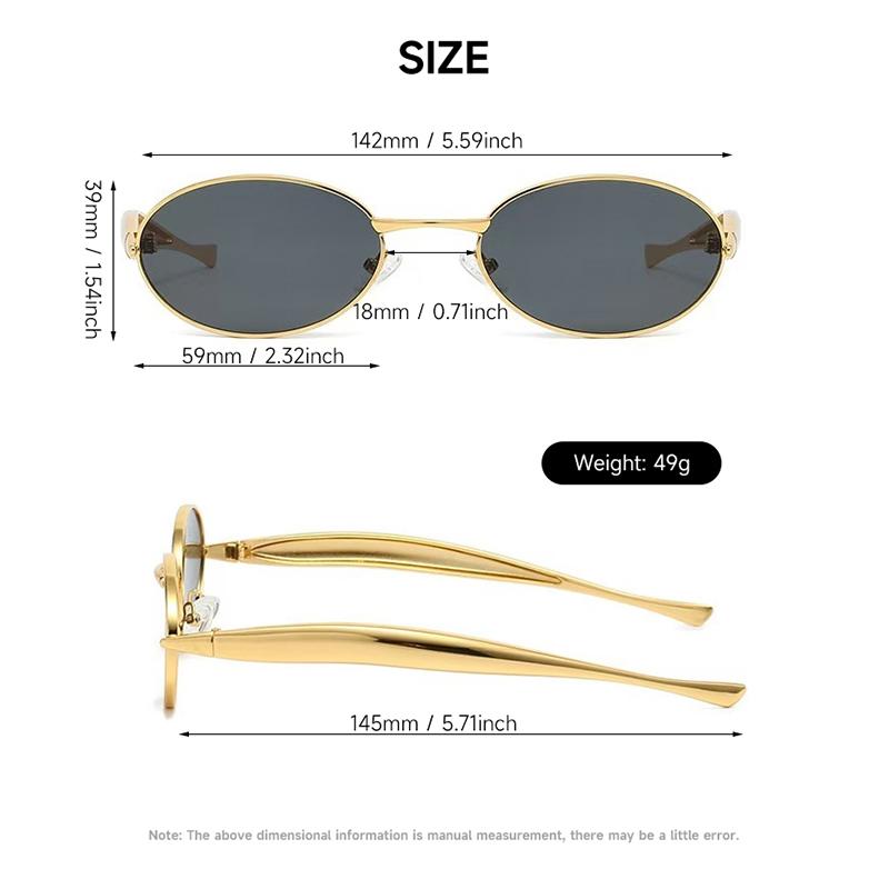 New Fashion Oval Sunglasses For Men And Women Uv400 Alloy Eyewear Fish-Shaped Sun Glasses High Quality Brand Designer