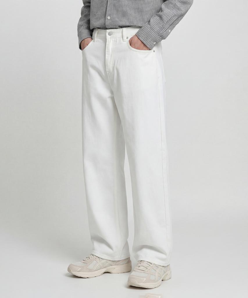 AGOD Wide Denim Pants [Cream]