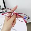 Nouvelles Lunettes de Presbytie à la Mode pour Femmes Anti-Lumière Bleue pour Âge Moyen et Personnes Âgées - Style Tendance Douyin