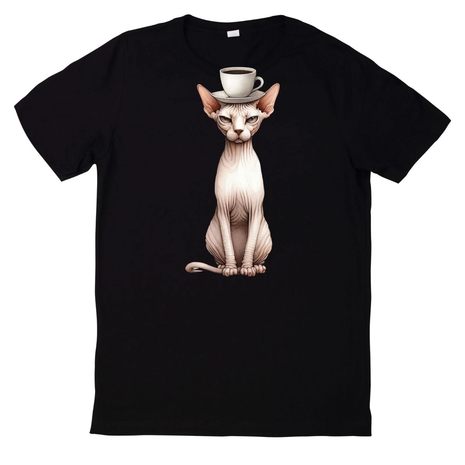T-Shirt Lustiges Grumpy Cats and Coffee L