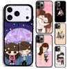 Süßes Junge Mädchen Paar Handyhülle Für iPhone 17 16 15 14 13 12 11 Pro Max Plus 17Air Weiche Silikonhülle