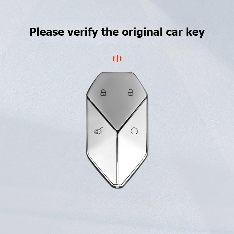 For BYD Formula Leopard 5 8 Titanium 3 7 Car Key Case Zinc Alloy Cover Keychain Shell Fob Metal Car Key Leather Holder Key Bag