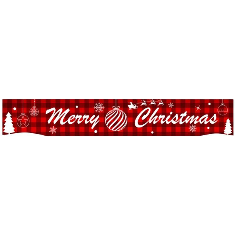 Merry Christmas Banner: Holiday Store Decoration