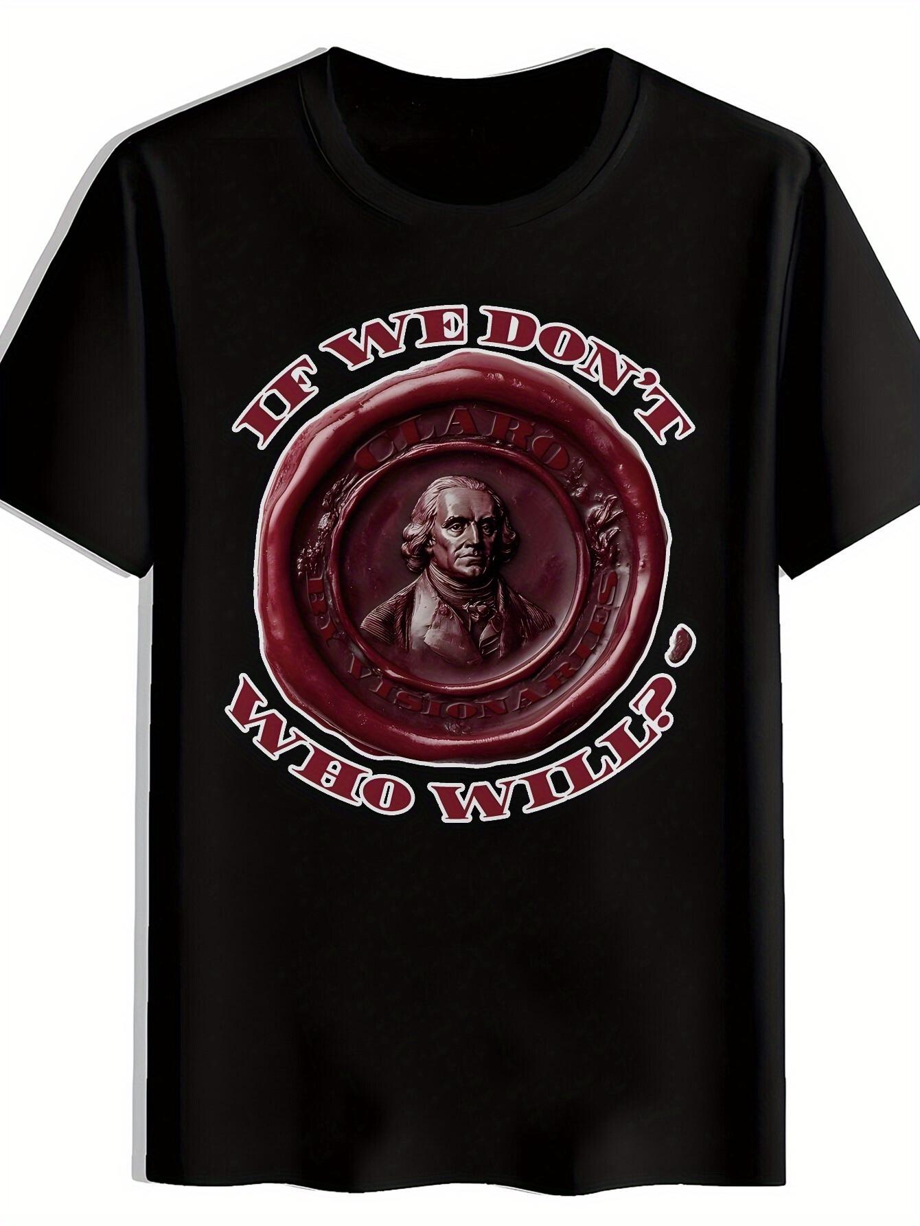 Black T-shirt with Vintage Rock Band Graphic -  If We Don t L