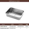 Stainless Steel Deep Square Drain Tray with Rack