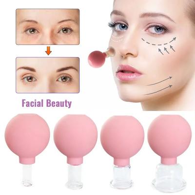 Coppe Massaggio Corpo in Gomma Vetro Coppettazione a Vuoto Anti Cellulite Ventosa Massaggiatore per Viso Strumenti Lifting Pelle del Viso
