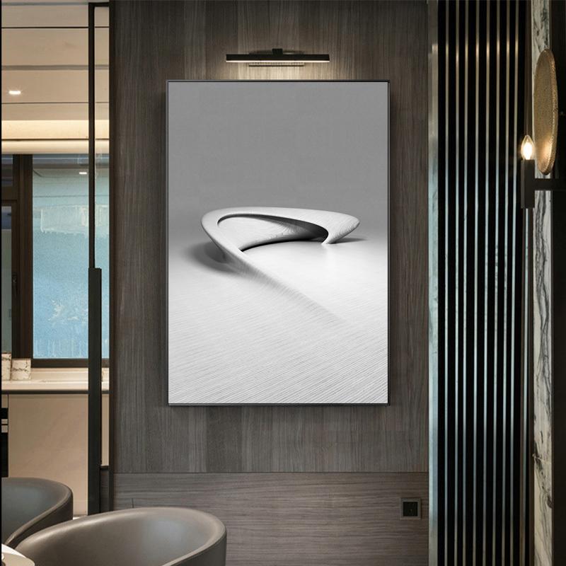 Nordic Black White Geometry Space Art Malba plakátů Tisk Abstraktní 3D obrazy na zeď do obývacího pokoje Morden Decor