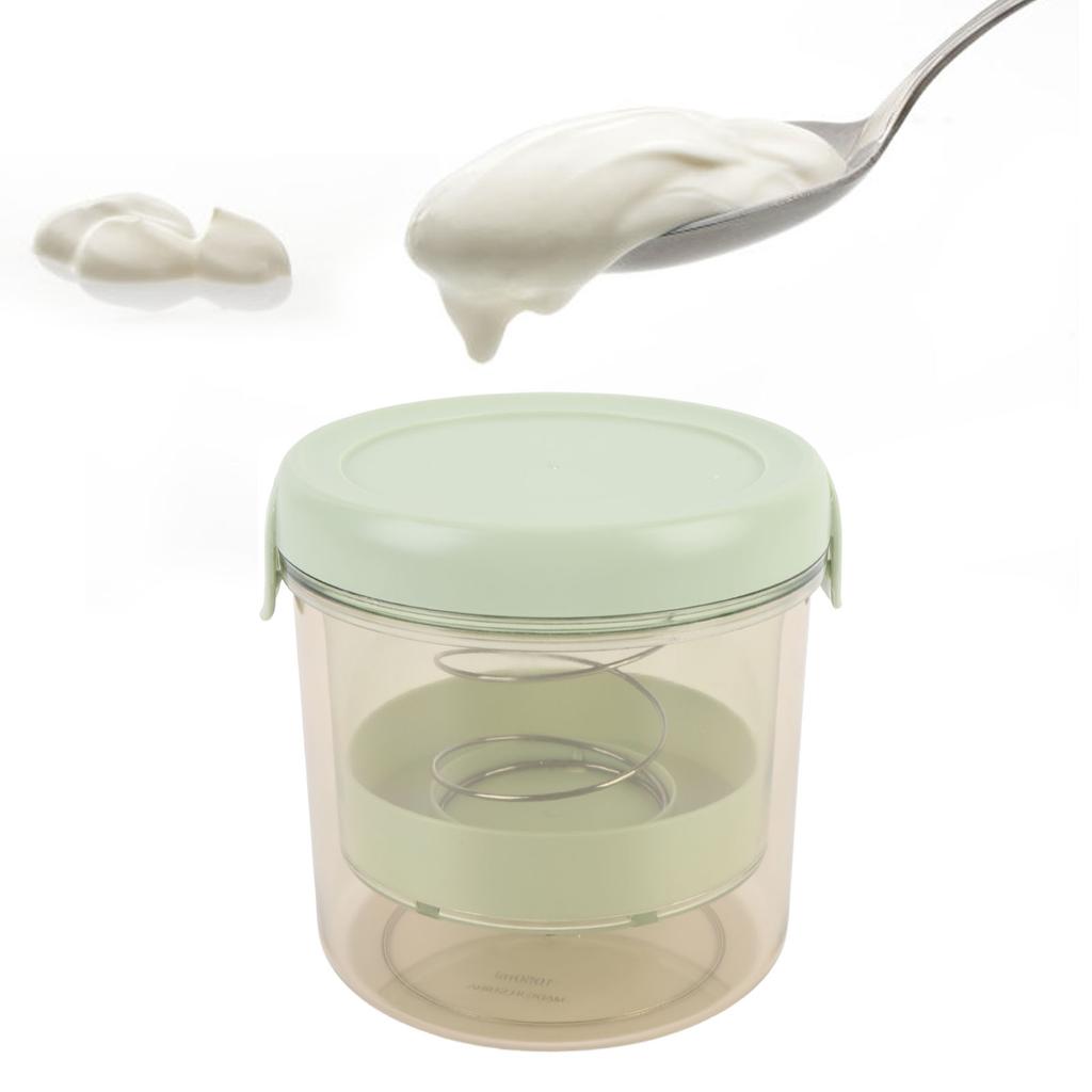 Greek Yogurt Strainer Maker with Lid Fine Mesh Yogurt Filter Maker for Homemade Thick Greek Yogurt Kitchen Gadget Round