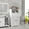Dreiteilige Badezimmer-Aufbewahrungseinheit, mit Regal, Schubladen & Schrank - Weiß
