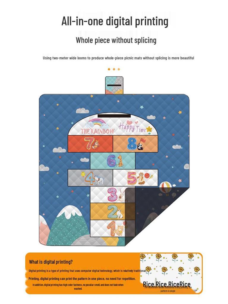 Wasserdichte Outdoor-Picknick- und Rasenmatte – Ultraschallverdickt