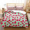 Watermelon Duvet Cover Set Summer Theme Fresh Fruits Pattern Quilt Cover For Kids Boys Girls Bedding Set Bedroom Decor Gifts