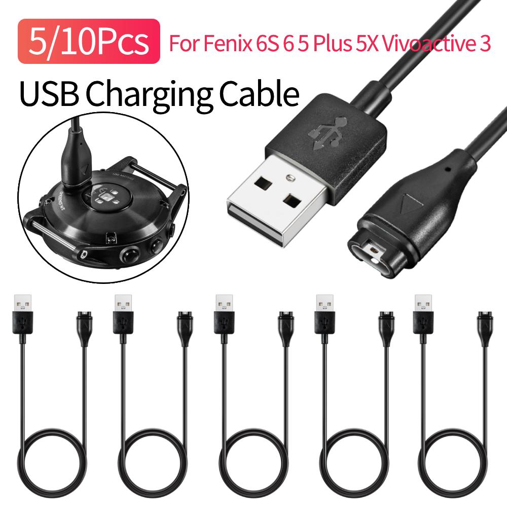 5/10Pcs 3.3FT USB Charging Cable for Fenix 6S 6 5 Plus 5X Vivoactive 3 Watch Charger Cord For Approach X40 Watch Accessories