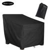 Durable Black Outdoor Chair Cover – Deep-seat Leisure Chair