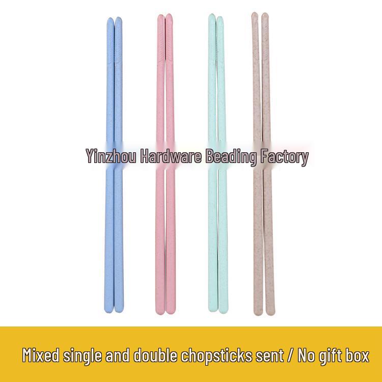 Eco-Friendly Wheat Straw Tableware Set: Portable Fork, Spoon, Chopsticks (3-Piece) + Cup, Bowl, Plate (6-Piece) - Ideal Promotional Gift