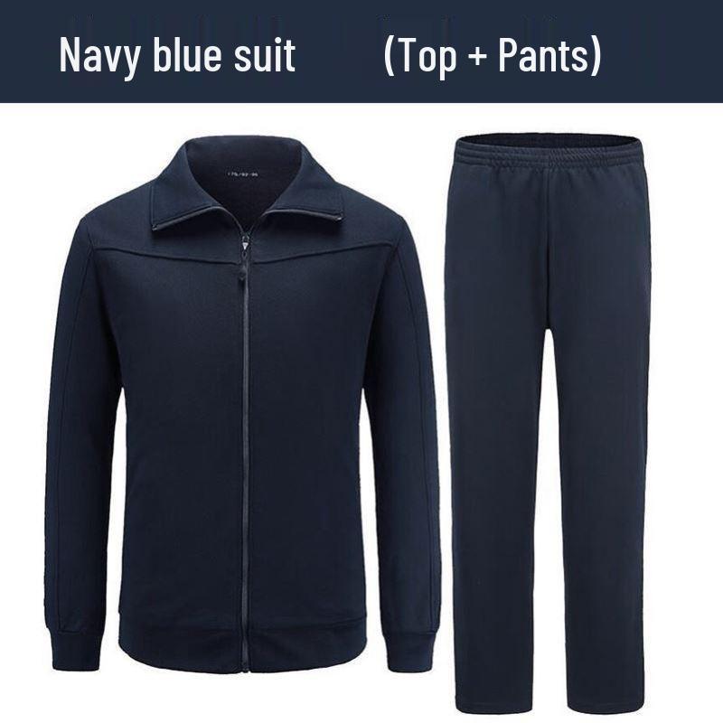 Jhua Spring-Autumn Quick-Dry Training Suit: Long Sleeve & Pants, Breathable Fitness Clothing for Sports.