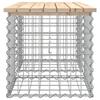 VidaXL Banc de jardin design de gabion 103x44x42 cm bois massif de pin 834338