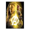 Luxurious Silk Cloth Marvel Hero Poster For Bedroom And Study Decor