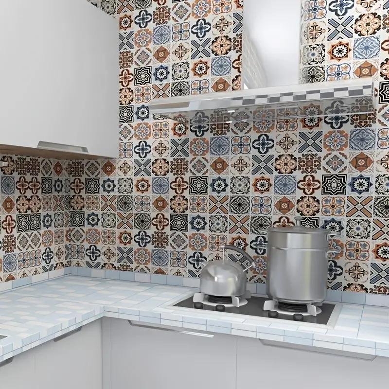 1 Rolka Tapety Samoprzylepnej, Tapeta Winylowa 3D Peel and Stick, Wodoodporna na Backsplash Kuchenny, Łazienkę