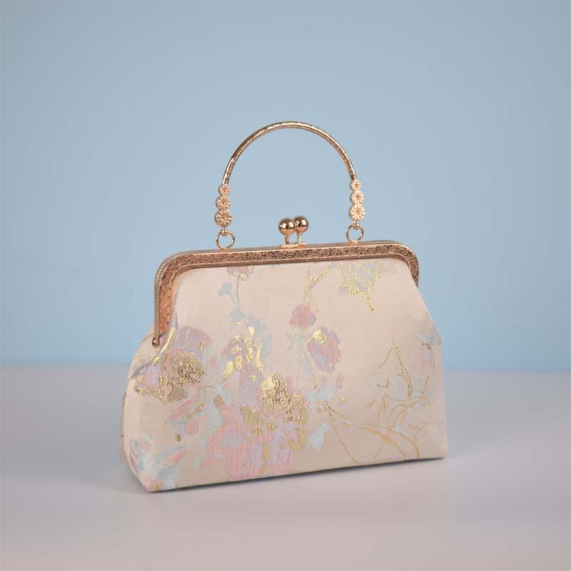 Handgefertigte Stoff Chinesische Goldtasche tragbare Messenger-Kette Schneiden Salon Teambuilding-Klasse Lehrmaterialtasche