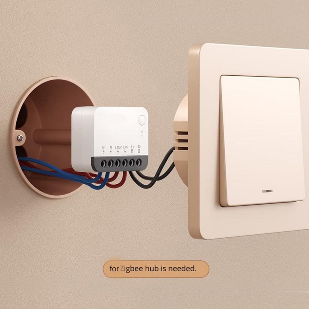 Home Automation Switch ZBMINIR2 Smart Switch 10 Amps Current Rating 120 Volts Operating Voltage Smart Home Lighting