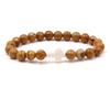 Trendy Beaded Bracelet With Natural Agate Stones - Stylish Cross Pendant Bracelet - Elegant Jewelry For Daily Wear