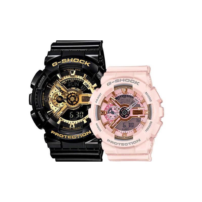 

Casio Watch Series-GAGMA Waterproof and Shockproof Quartz Movement Resin Strap Japanese and Korean Watches Unisex Black GMA-S110MP-4A1PR&GA-110GB-1APR чёрный