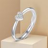 Luxury   Copper Ring Heart For Women Wedding Engagement Jewelry Accessories 5A Zircon Rings Fashion High Quality Gift