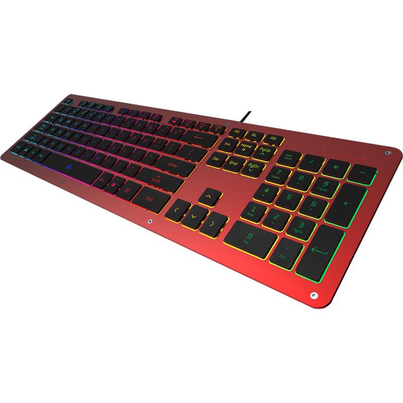 

GK5 Silent RGB Backlit Ultra-thin Aluminum Alloy Gaming Office Keyboard