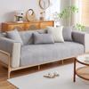 Nordic Simple Solid Color Sofa Cushion Four Seasons Pure Cotton Fabric Non-slip Cotton Seat Cushion Universal Modern Sofa Cover Cover