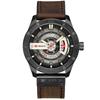 CURREN Men Military Sports Watches Men's Quartz Date Clock Man Casual Leather Wristwatches  Relogio Masculino