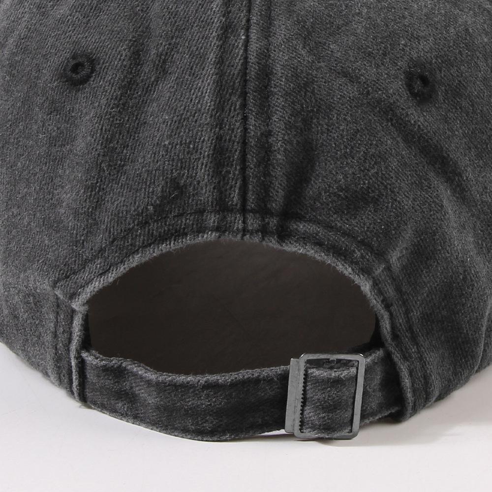 Washed Denim Old Baseball Hat Men's Retro Fashion American Gray Sun Protection Baseball Hat Summer Women