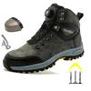 Rotating Button Safety Shoes Men Work Sneakers Indestructible Shoes Puncture-Proof Protective Shoes Work Boots Tactical Boots