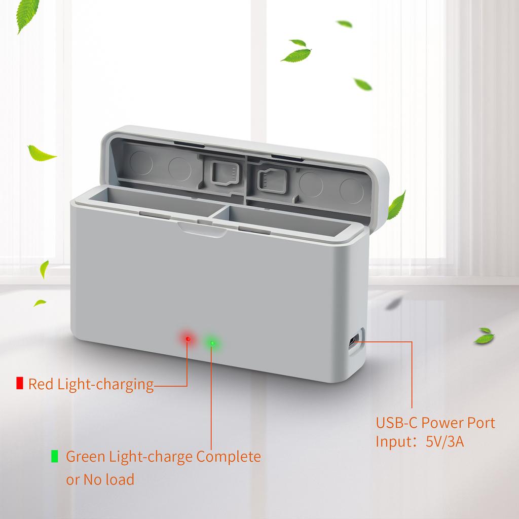 Efficient Battery Charging Dock For 360Ace/AcePro Camera Battery for Filmmakers With USB Power Supply And LED Display
