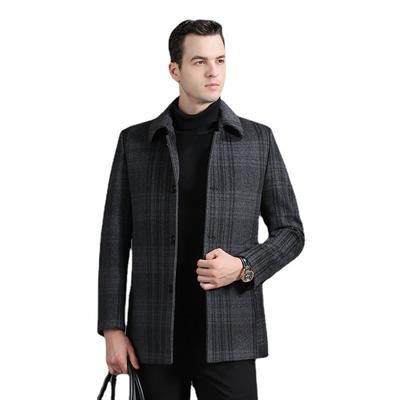 Φθινοπωρινό μάλλινο παλτό Ελαφρύ επαγγελματικό Αποσυναρμολόγηση επένδυσης με πούπουλα, Πάχος Μεγάλο μέγεθος