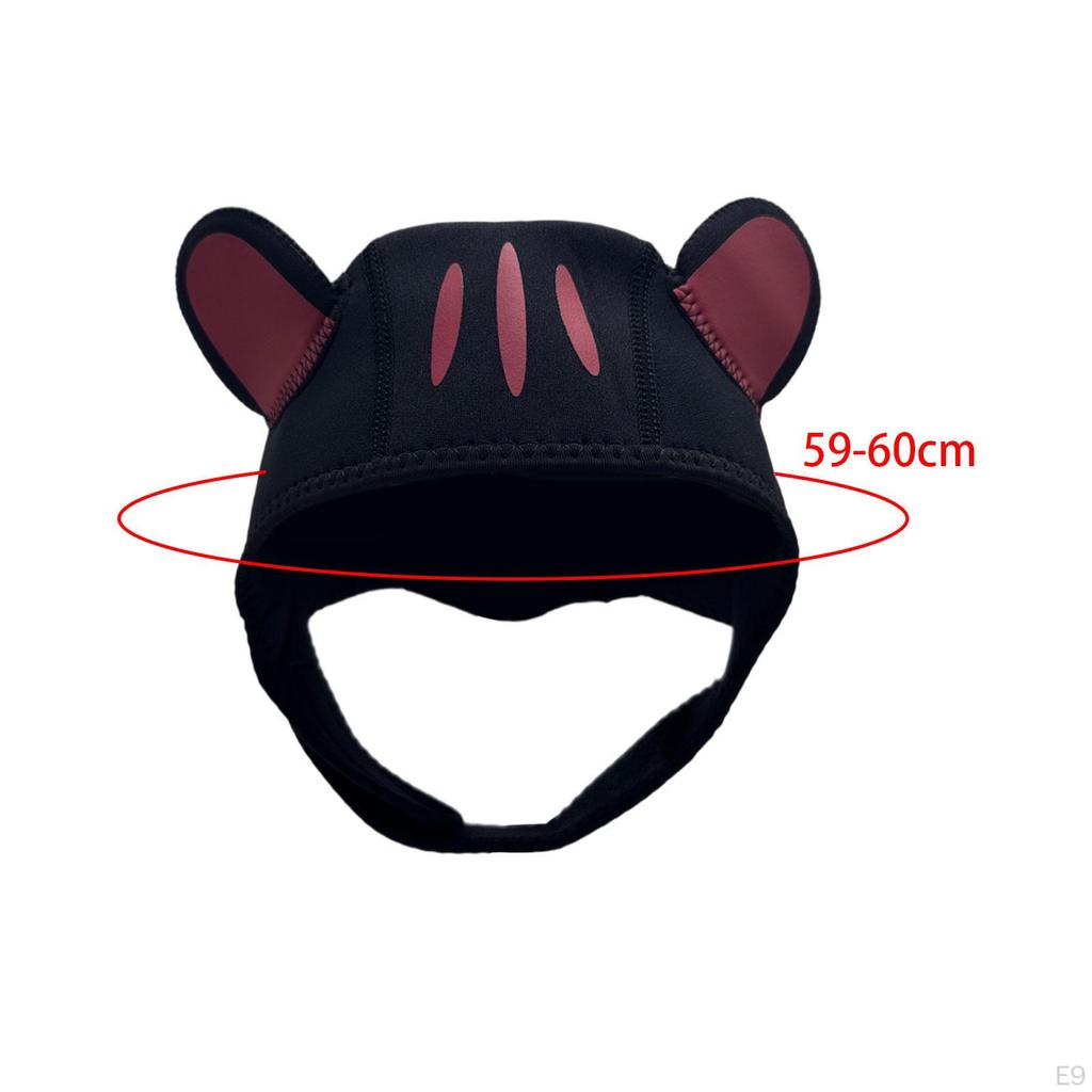 3mm Neoprene Diving Cap for Men Women Waterproof Swimming Hat Water Sports Accessory