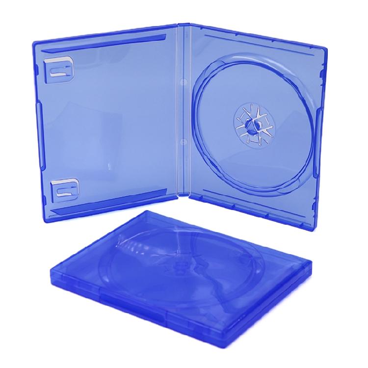 Blue CD Single Double Discs Storage Bracket Holder  Games Disk Cover for C