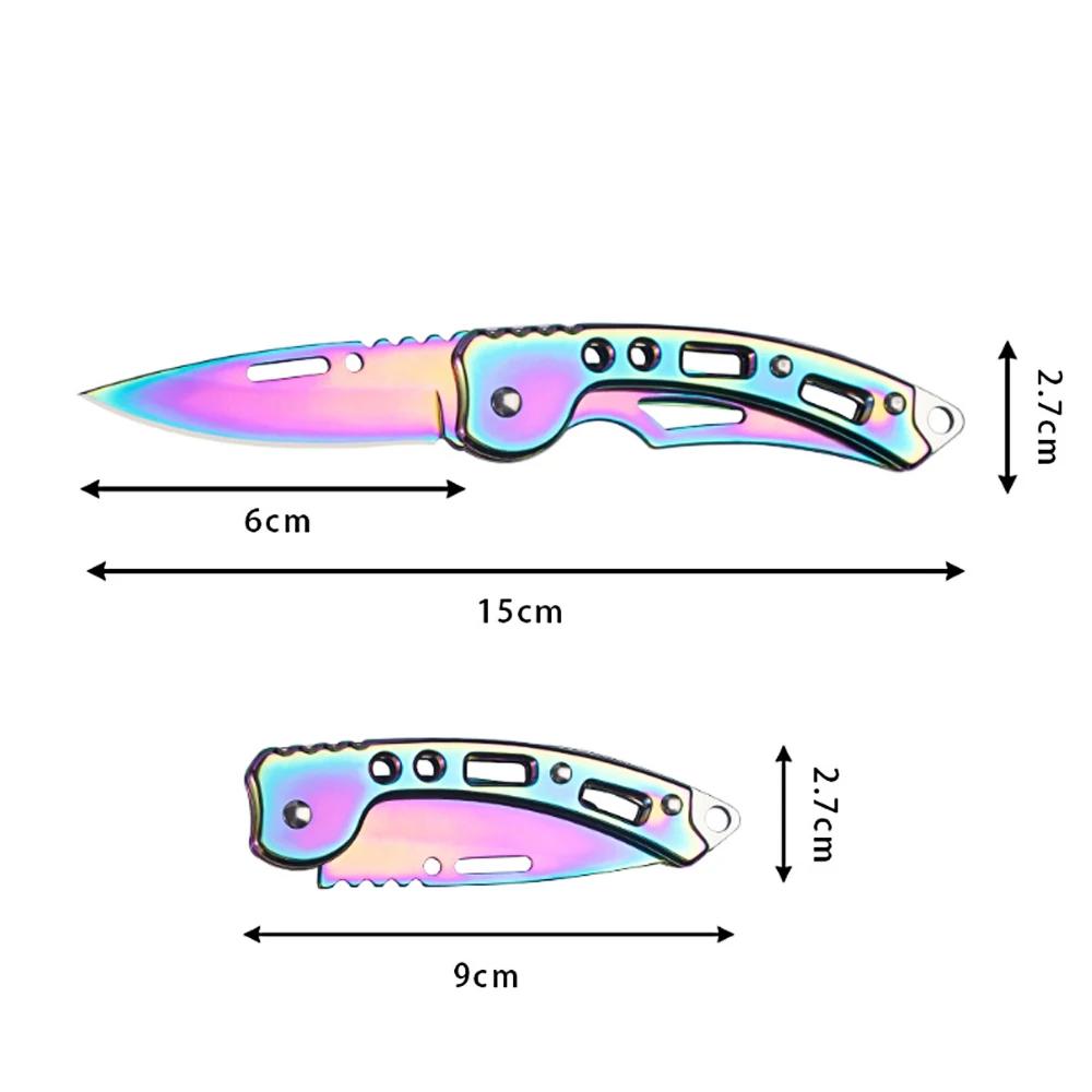 Mini Stainless Steel Folding Knife Outdoor Carrying Mirror Sharp Pocket Folding Knife EDC Outdoor Tools